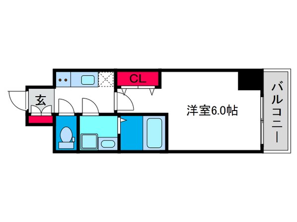 レオンコンフォート難波クレアの物件間取画像